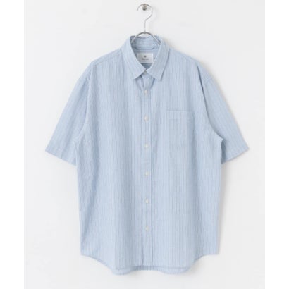 アーバンリサーチ サニーレーベル URBAN RESEARCH Sonny Label 『吸水速乾/接触冷感/イージーケア』マルチ機能リサイクルファブリックショートスリーブシャツ （ストライプ）｜詳細画像