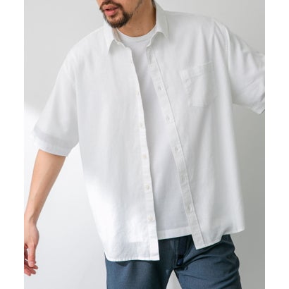 アーバンリサーチ サニーレーベル URBAN RESEARCH Sonny Label 『吸水速乾/接触冷感/イージーケア』マルチ機能リサイクルファブリックショートスリーブシャツ （ストライプ）｜詳細画像