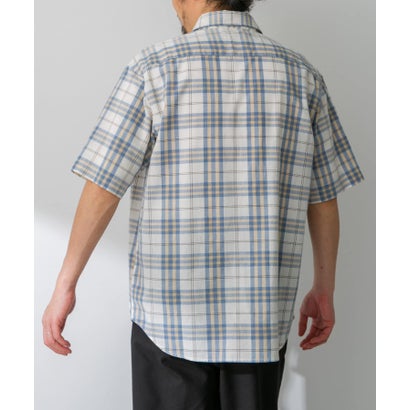 アーバンリサーチ サニーレーベル URBAN RESEARCH Sonny Label 『吸水速乾/接触冷感/イージーケア』マルチ機能リサイクルファブリックショートスリーブシャツ （ストライプ）｜詳細画像