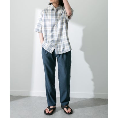 アーバンリサーチ サニーレーベル URBAN RESEARCH Sonny Label 『吸水速乾/接触冷感/イージーケア』マルチ機能リサイクルファブリックショートスリーブシャツ （ストライプ）｜詳細画像