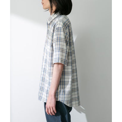 アーバンリサーチ サニーレーベル URBAN RESEARCH Sonny Label 『吸水速乾/接触冷感/イージーケア』マルチ機能リサイクルファブリックショートスリーブシャツ （ストライプ）｜詳細画像