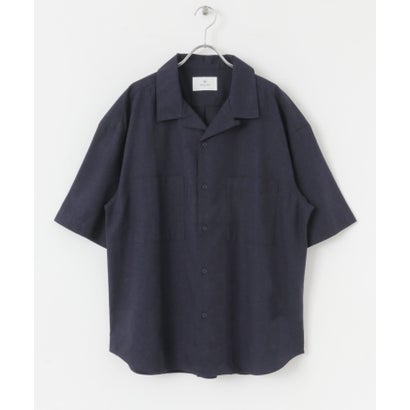 アーバンリサーチ サニーレーベル URBAN RESEARCH Sonny Label 『吸水速乾/接触冷感/イージーケア』マルチ機能リサイクルファブリックオープンカラーシャツ （カーキ）｜詳細画像