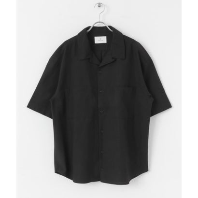 アーバンリサーチ サニーレーベル URBAN RESEARCH Sonny Label 『吸水速乾/接触冷感/イージーケア』マルチ機能リサイクルファブリックオープンカラーシャツ （カーキ）｜詳細画像