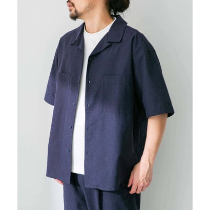 アーバンリサーチ サニーレーベル URBAN RESEARCH Sonny Label 『吸水速乾/接触冷感/イージーケア』マルチ機能リサイクルファブリックオープンカラーシャツ （カーキ）｜詳細画像