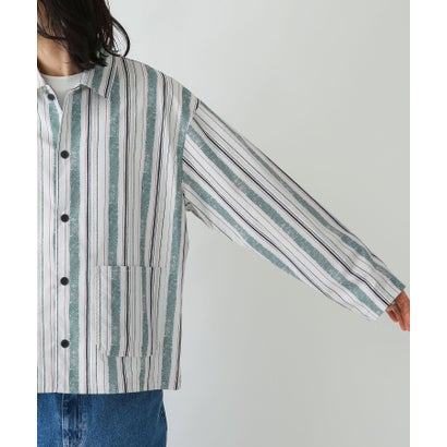 アーバンリサーチ サニーレーベル URBAN RESEARCH Sonny Label エスニックパターンロングスリーブシャツ （オフ系）｜詳細画像