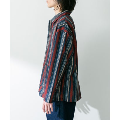 アーバンリサーチ サニーレーベル URBAN RESEARCH Sonny Label エスニックパターンロングスリーブシャツ （ネイビー系）｜詳細画像