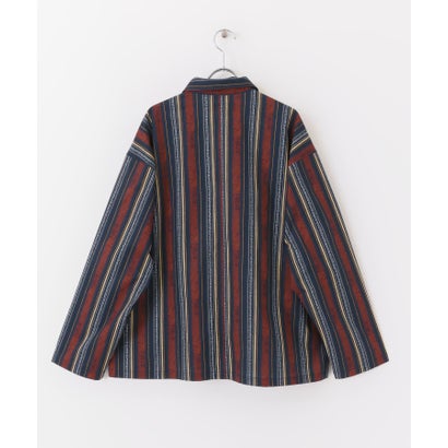 アーバンリサーチ サニーレーベル URBAN RESEARCH Sonny Label エスニックパターンロングスリーブシャツ （ネイビー系）｜詳細画像