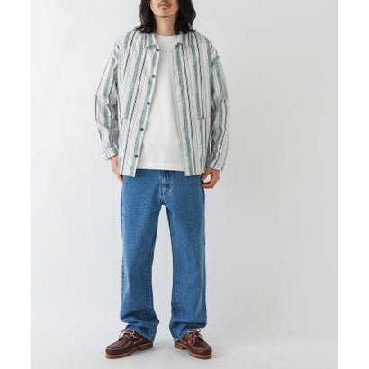アーバンリサーチ サニーレーベル URBAN RESEARCH Sonny Label エスニックパターンロングスリーブシャツ （ネイビー系）｜詳細画像