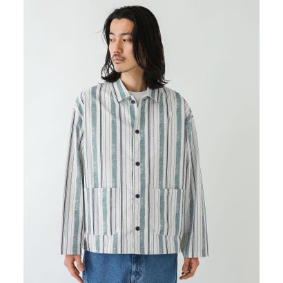 アーバンリサーチ サニーレーベル URBAN RESEARCH Sonny Label エスニックパターンロングスリーブシャツ （ネイビー系）｜詳細画像