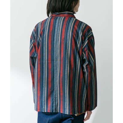 アーバンリサーチ サニーレーベル URBAN RESEARCH Sonny Label エスニックパターンロングスリーブシャツ （ネイビー系）｜詳細画像