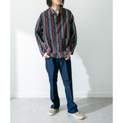 アーバンリサーチ サニーレーベル URBAN RESEARCH Sonny Label エスニックパターンロングスリーブシャツ （ネイビー系）｜詳細画像