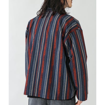 アーバンリサーチ サニーレーベル URBAN RESEARCH Sonny Label エスニックパターンロングスリーブシャツ （ネイビー系）｜詳細画像