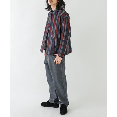 アーバンリサーチ サニーレーベル URBAN RESEARCH Sonny Label エスニックパターンロングスリーブシャツ （ネイビー系）｜詳細画像