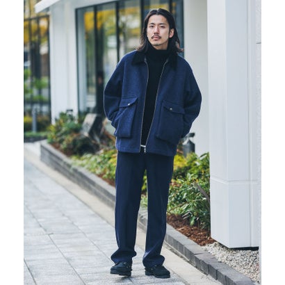アーバンリサーチ サニーレーベル URBAN RESEARCH Sonny Label 起毛ストレートパンツ （ネイビー）｜詳細画像