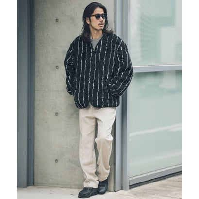 アーバンリサーチ サニーレーベル URBAN RESEARCH Sonny Label 起毛ストレートパンツ （ネイビー）｜詳細画像