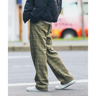 アーバンリサーチ サニーレーベル URBAN RESEARCH Sonny Label チェックイージーパンツ （カーキ）｜詳細画像