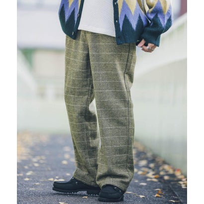 アーバンリサーチ サニーレーベル URBAN RESEARCH Sonny Label チェックイージーパンツ （カーキ）｜詳細画像