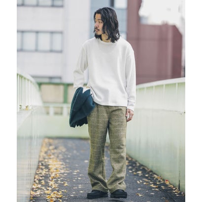 アーバンリサーチ サニーレーベル URBAN RESEARCH Sonny Label チェックイージーパンツ （カーキ）｜詳細画像