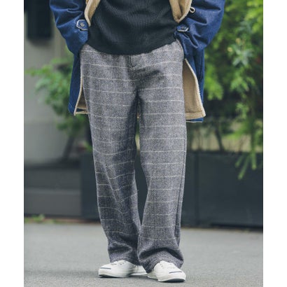 アーバンリサーチ サニーレーベル URBAN RESEARCH Sonny Label チェックイージーパンツ （カーキ）｜詳細画像