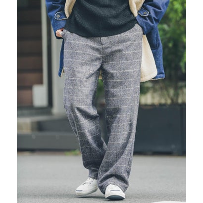 アーバンリサーチ サニーレーベル URBAN RESEARCH Sonny Label チェックイージーパンツ （カーキ）｜詳細画像