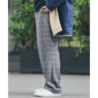 アーバンリサーチ サニーレーベル URBAN RESEARCH Sonny Label チェックイージーパンツ （カーキ）｜詳細画像