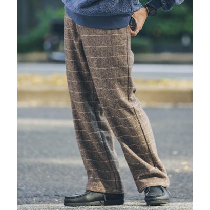 アーバンリサーチ サニーレーベル URBAN RESEARCH Sonny Label チェックイージーパンツ （カーキ）｜詳細画像