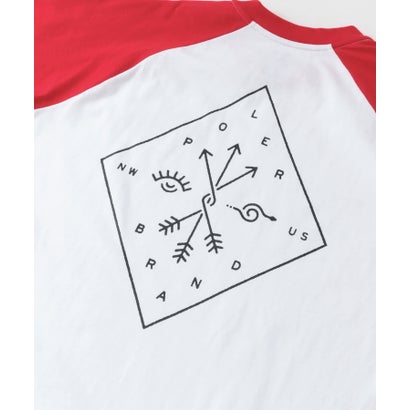 アーバンリサーチ サニーレーベル URBAN RESEARCH Sonny Label POLeR EYE GAZER RAGLAN SLEEVE （RED）｜詳細画像