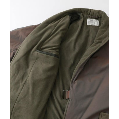 アーバンリサーチ サニーレーベル URBAN RESEARCH Sonny Label グリーンダウンショールカラーロングコート （オーロラカーキ）｜詳細画像