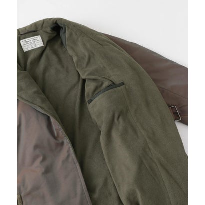 アーバンリサーチ サニーレーベル URBAN RESEARCH Sonny Label グリーンダウンショールカラーロングコート （オーロラカーキ）｜詳細画像