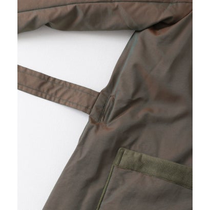 アーバンリサーチ サニーレーベル URBAN RESEARCH Sonny Label グリーンダウンショールカラーロングコート （オーロラカーキ）｜詳細画像