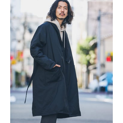 アーバンリサーチ サニーレーベル URBAN RESEARCH Sonny Label グリーンダウンショールカラーロングコート （オーロラカーキ）｜詳細画像