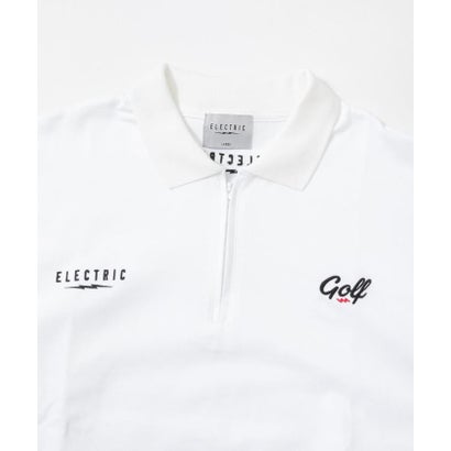 アーバンリサーチ サニーレーベル URBAN RESEARCH Sonny Label ELECTRIC GOLF ZIP UP LONG－SLEEVE ポロシャツ （WHITE）｜詳細画像