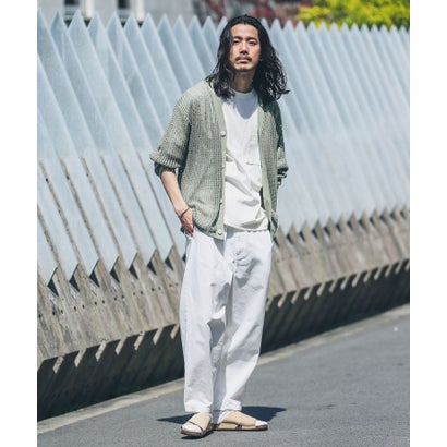 アーバンリサーチ サニーレーベル URBAN RESEARCH Sonny Label リネンタッチメッシュカーディガン （レンガ）｜詳細画像