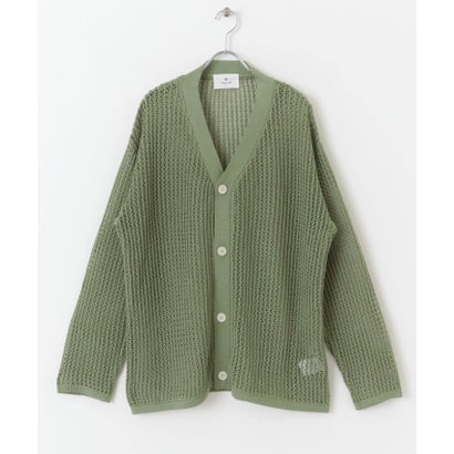 アーバンリサーチ サニーレーベル URBAN RESEARCH Sonny Label リネンタッチメッシュカーディガン （レンガ）｜詳細画像
