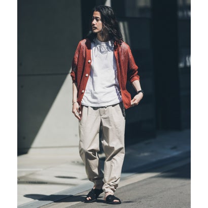 アーバンリサーチ サニーレーベル URBAN RESEARCH Sonny Label リネンタッチメッシュカーディガン （レンガ）｜詳細画像