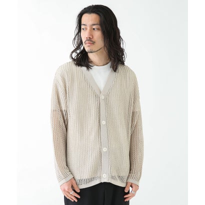アーバンリサーチ サニーレーベル URBAN RESEARCH Sonny Label リネンタッチメッシュカーディガン （レンガ）｜詳細画像