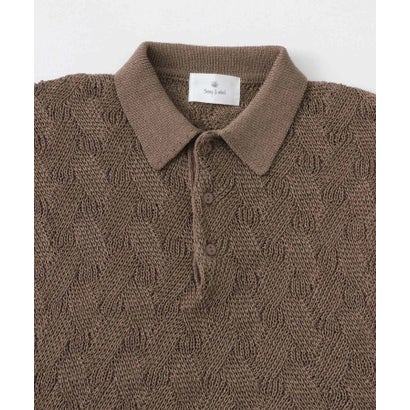 アーバンリサーチ サニーレーベル URBAN RESEARCH Sonny Label リサイクルポリエステルニットポロシャツ （サックス）｜詳細画像
