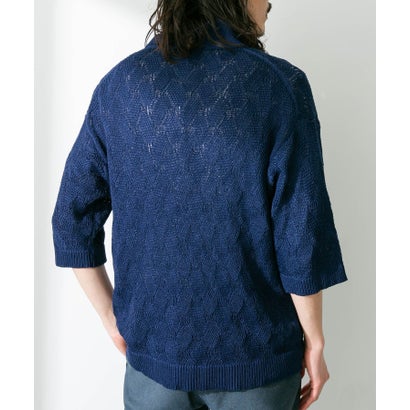 アーバンリサーチ サニーレーベル URBAN RESEARCH Sonny Label リサイクルポリエステルニットポロシャツ （ネイビー）｜詳細画像
