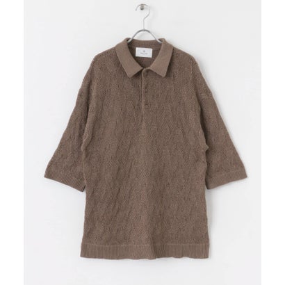 アーバンリサーチ サニーレーベル URBAN RESEARCH Sonny Label リサイクルポリエステルニットポロシャツ （ネイビー）｜詳細画像
