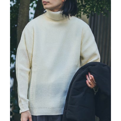 アーバンリサーチ サニーレーベル URBAN RESEARCH Sonny Label ウォッシャブルウール混タートルニット （オフ）｜詳細画像