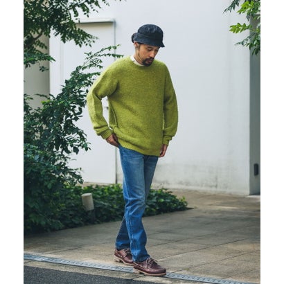 アーバンリサーチ サニーレーベル URBAN RESEARCH Sonny Label ウール混ブークレニットプルオーバー （チャコール）｜詳細画像