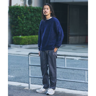 アーバンリサーチ サニーレーベル URBAN RESEARCH Sonny Label ウール混ブークレニットプルオーバー （チャコール）｜詳細画像