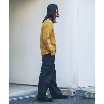 アーバンリサーチ サニーレーベル URBAN RESEARCH Sonny Label ウール混ブークレニットプルオーバー （チャコール）｜詳細画像