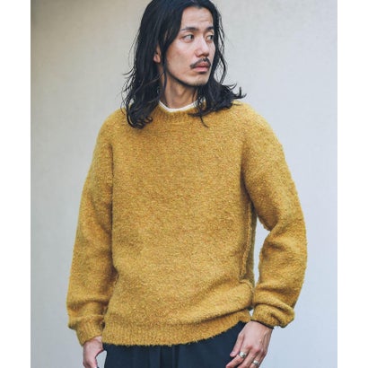 アーバンリサーチ サニーレーベル URBAN RESEARCH Sonny Label ウール混ブークレニットプルオーバー （チャコール）｜詳細画像