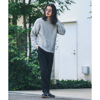 アーバンリサーチ サニーレーベル URBAN RESEARCH Sonny Label ウール混ブークレニットプルオーバー （チャコール）｜詳細画像