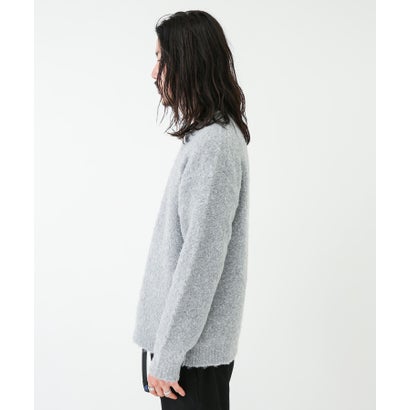 アーバンリサーチ サニーレーベル URBAN RESEARCH Sonny Label ウール混ブークレニットプルオーバー （チャコール）｜詳細画像