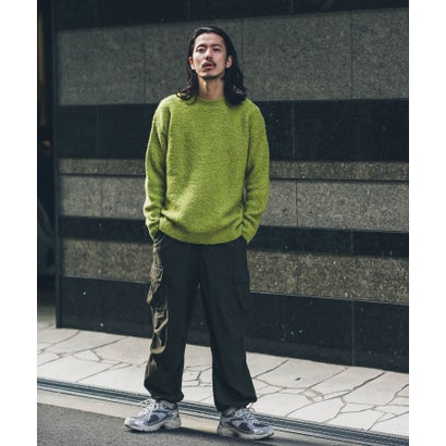 アーバンリサーチ サニーレーベル URBAN RESEARCH Sonny Label ウール混ブークレニットプルオーバー （チャコール）｜詳細画像