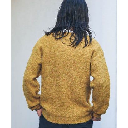 アーバンリサーチ サニーレーベル URBAN RESEARCH Sonny Label ウール混ブークレニットプルオーバー （ネイビー）｜詳細画像