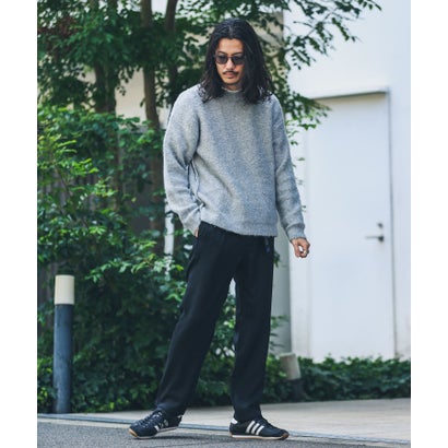 アーバンリサーチ サニーレーベル URBAN RESEARCH Sonny Label ウール混ブークレニットプルオーバー （ネイビー）｜詳細画像