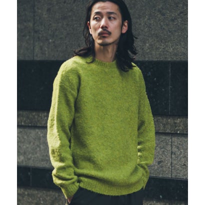 アーバンリサーチ サニーレーベル URBAN RESEARCH Sonny Label ウール混ブークレニットプルオーバー （ネイビー）｜詳細画像